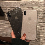 Shining Glitter Powder Black Phone Case For iPhone 11 Pro