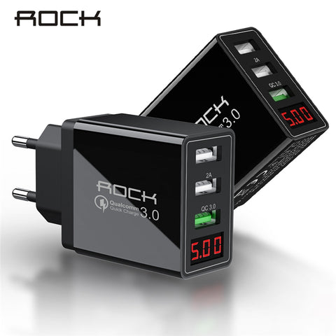 QC 3.0 3A 3 USB Phone Charger Fast Charging For iPhone