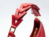 Red Suede & Leather D bag