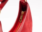 Red Suede & Leather D bag